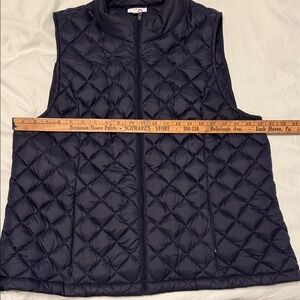 J. Jill Women's Quilted Navy Vest